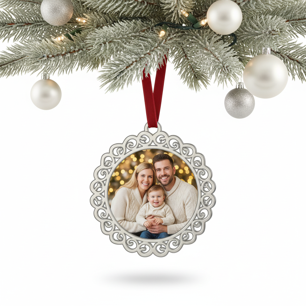 Framed Metal Ornament